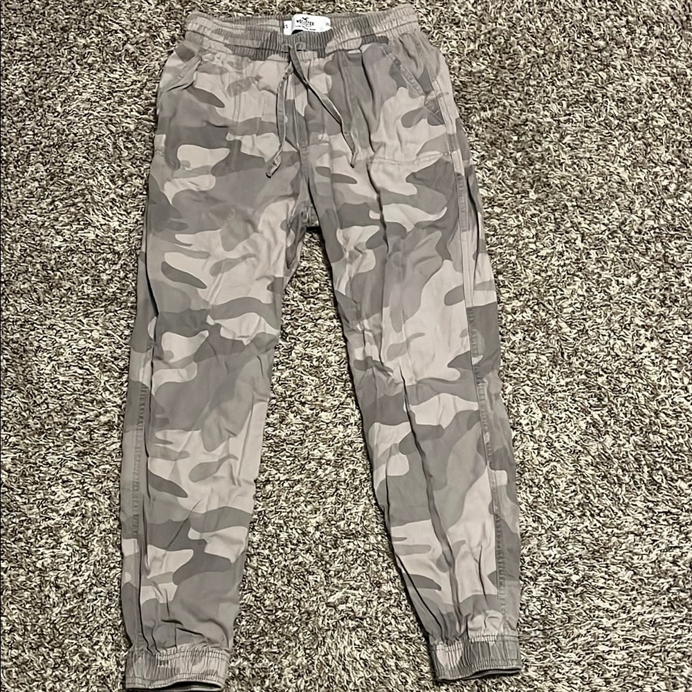 Hollister Gray Camo Joggers